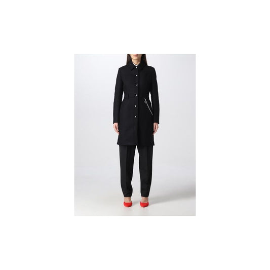 Love Moschino Black Wool Women Coat $943.00 Love Moschino Luzworld