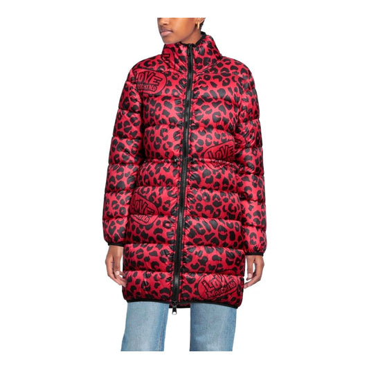 Love Moschino Chic Leopard Print Long Down Jacket $758.00 Love Moschino Luzworld