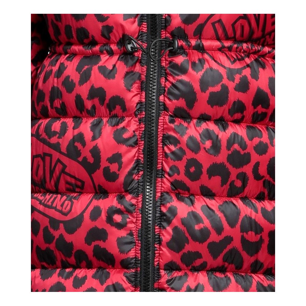 Love Moschino Chic Leopard Print Long Down Jacket $758.00 Love Moschino Luzworld