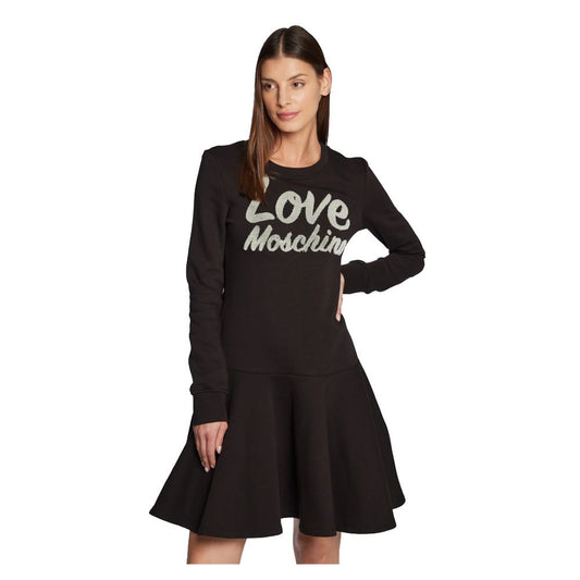 Love Moschino Chic Embossed Logo Cotton Blend Dress $583.00 Love Moschino Luzworld