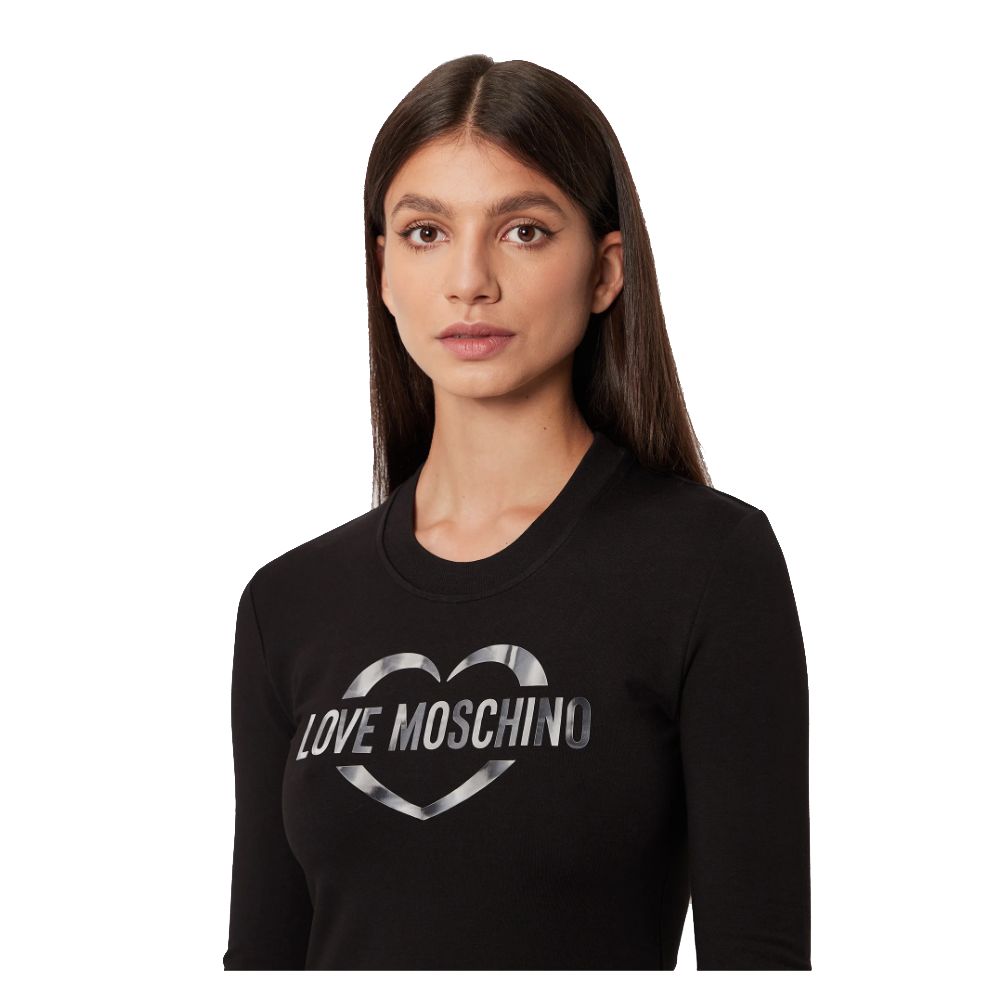 Love Moschino Chic Cotton Blend Logo Dress $308.00 Love Moschino Luzworld