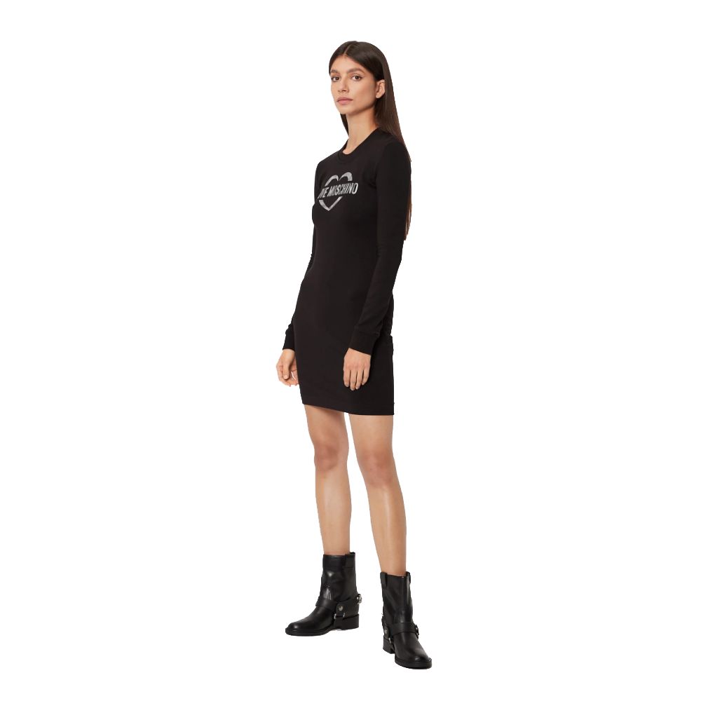 Love Moschino Chic Cotton Blend Logo Dress $308.00 Love Moschino Luzworld