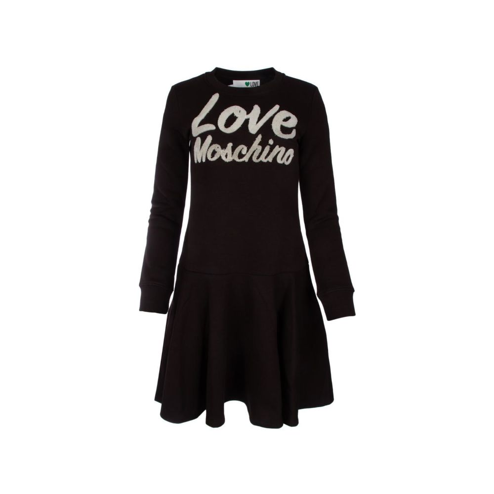 Love Moschino Chic Embossed Logo Cotton Blend Dress $583.00 Love Moschino Luzworld