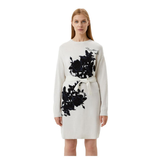 Love Moschino Elegant Embroidered Wool Blend Long Dress $679.00 Love Moschino Luzworld