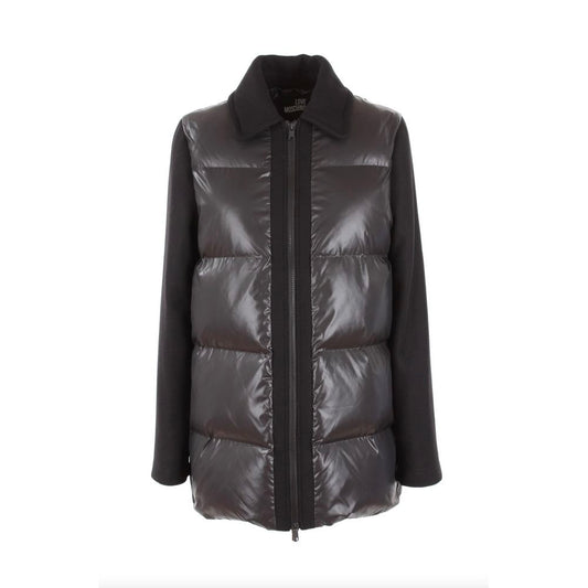 Love Moschino Chic Gray Jacket with Contrasting Accents $868.00 Love Moschino Luzworld