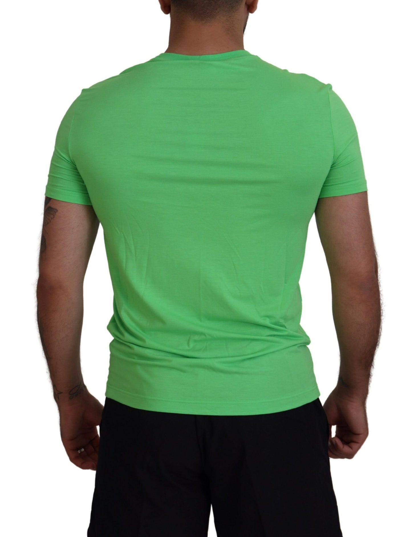 Dsquared² Green Modal Short Sleeves Crewneck T-shirt $279.00 Dsquared² Luzworld