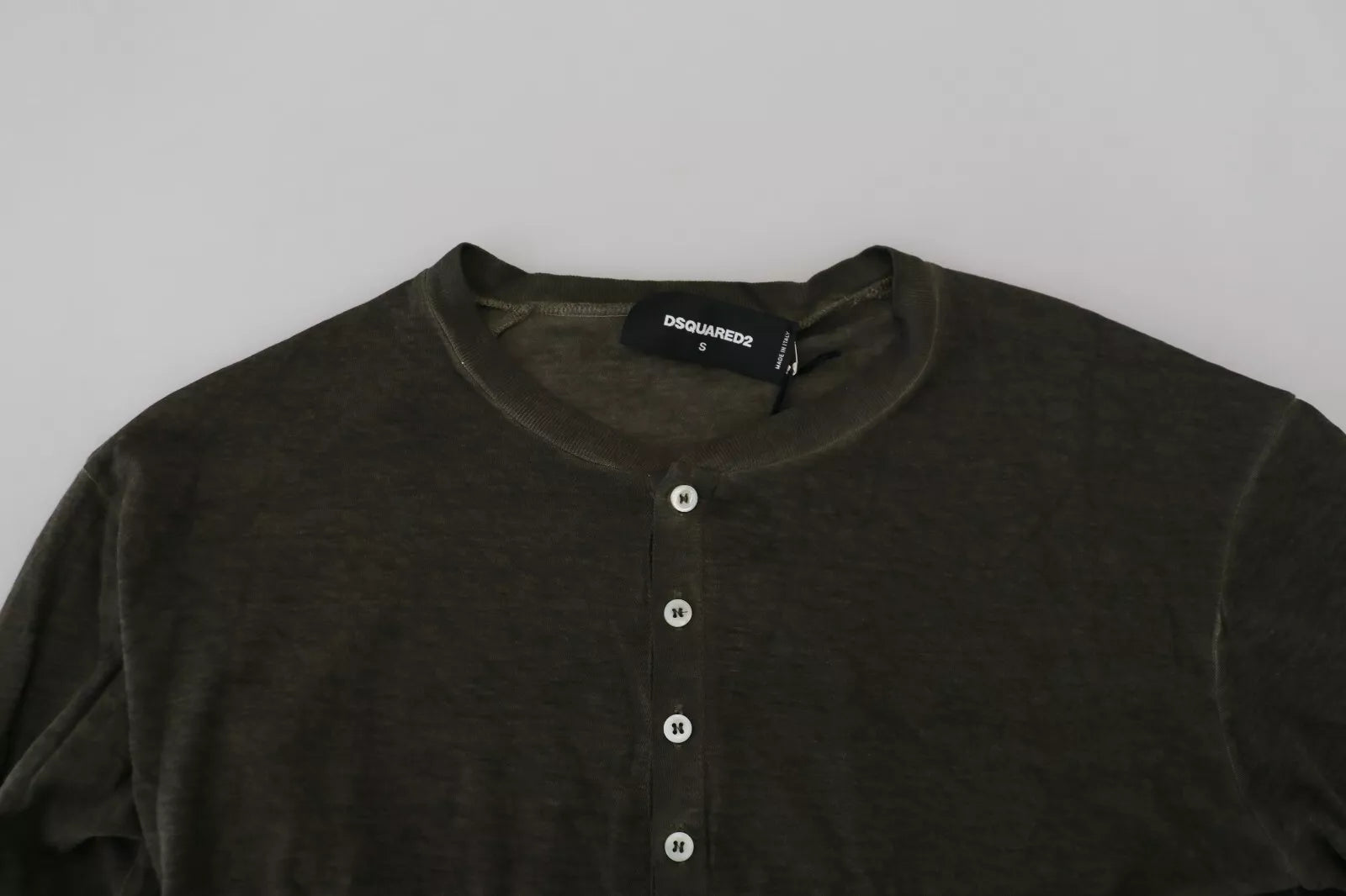 Dsquared² Gray Cotton Linen Long Sleeves Pullover Sweater $913.00 Dsquared² Luzworld