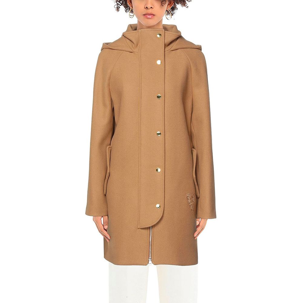 Love Moschino Brown Wool Women Coat $1135.00 Love Moschino Luzworld