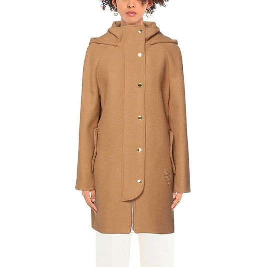 Love Moschino Brown Wool Women Coat $1135.00 Love Moschino Luzworld