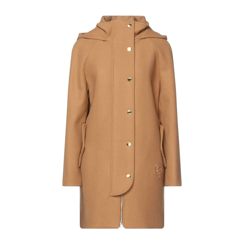 Love Moschino Brown Wool Women Coat $1135.00 Love Moschino Luzworld