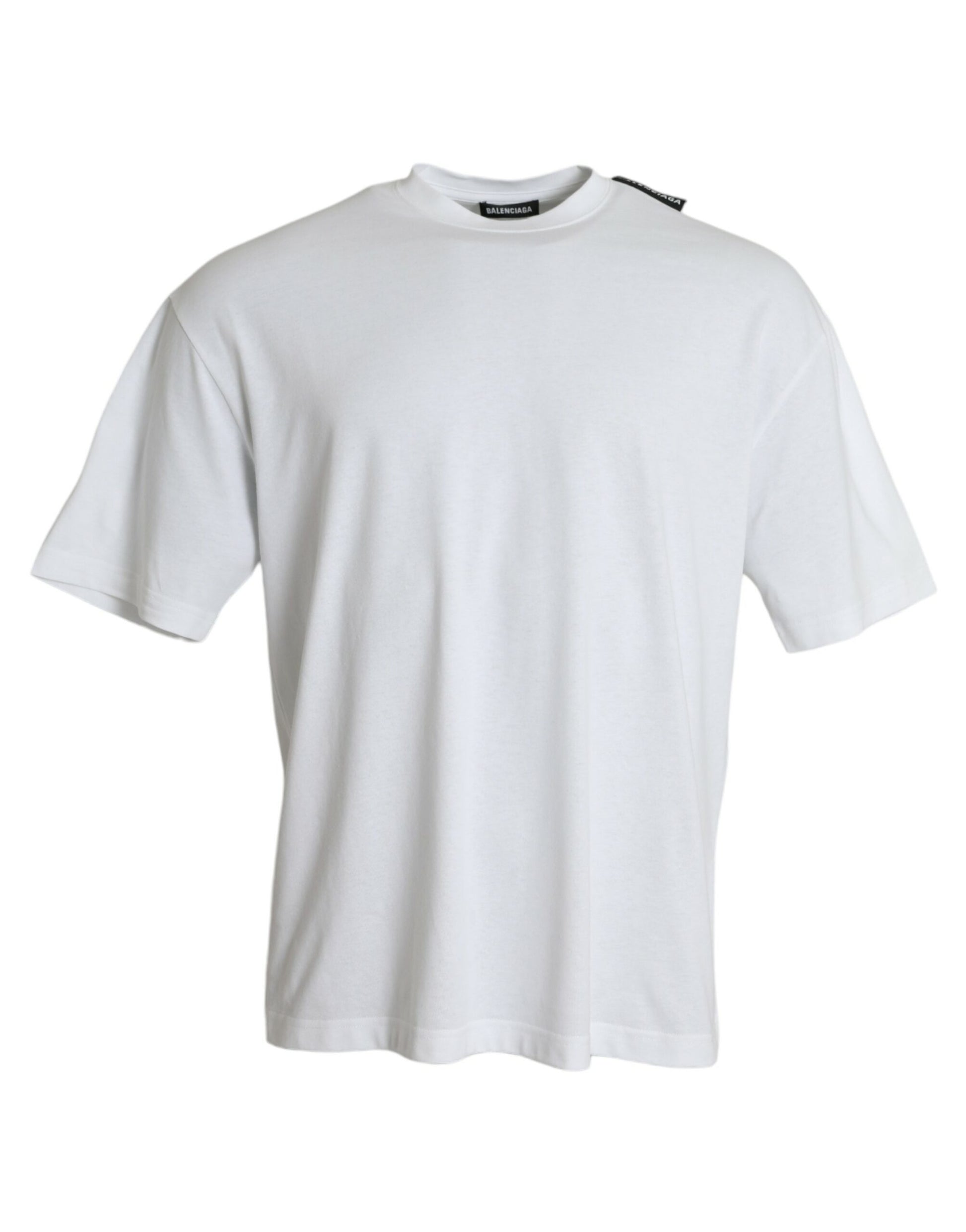 Balenciaga Off White Cotton Jersey Round Neck T-shirt $863.00 Balenciaga Luzworld