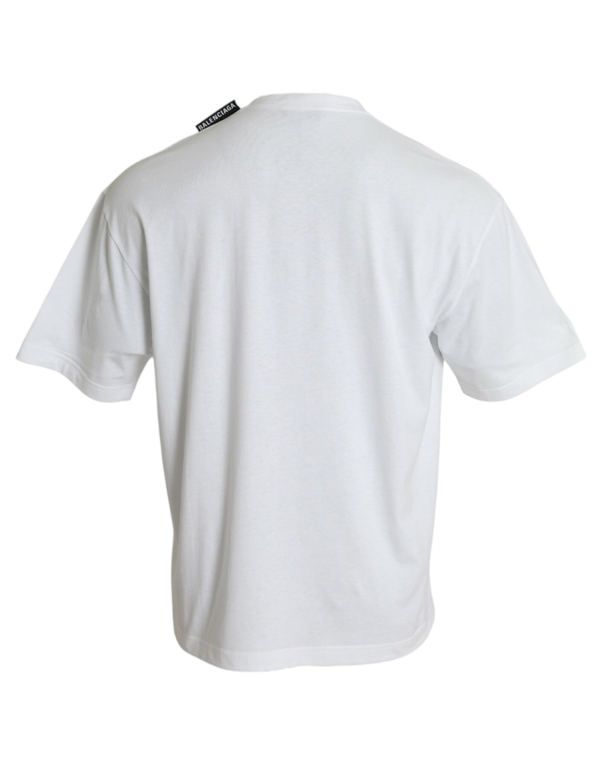 Balenciaga Off White Cotton Jersey Round Neck T-shirt $863.00 Balenciaga Luzworld