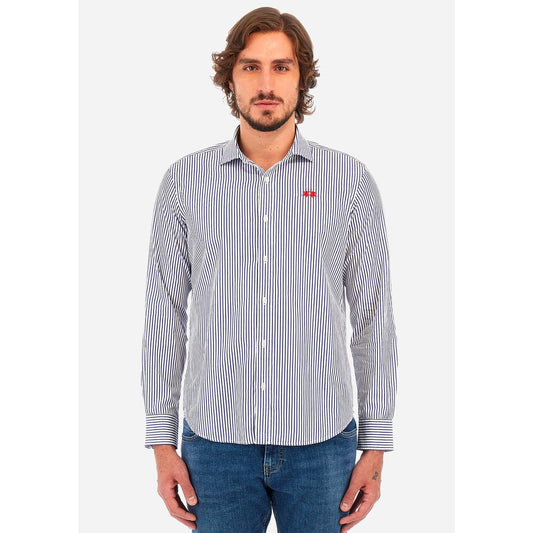 La Martina White Cotton Shirt $219.00 La Martina Luzworld