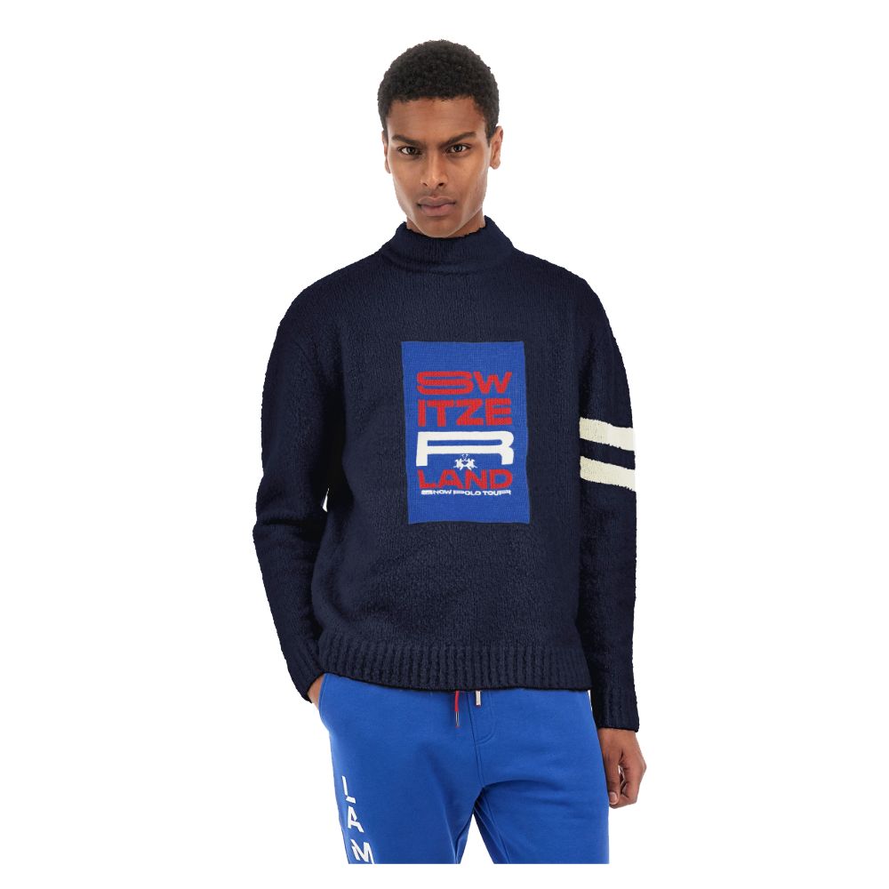 La Martina Blue Polyamide Sweater $567.00 La Martina Luzworld