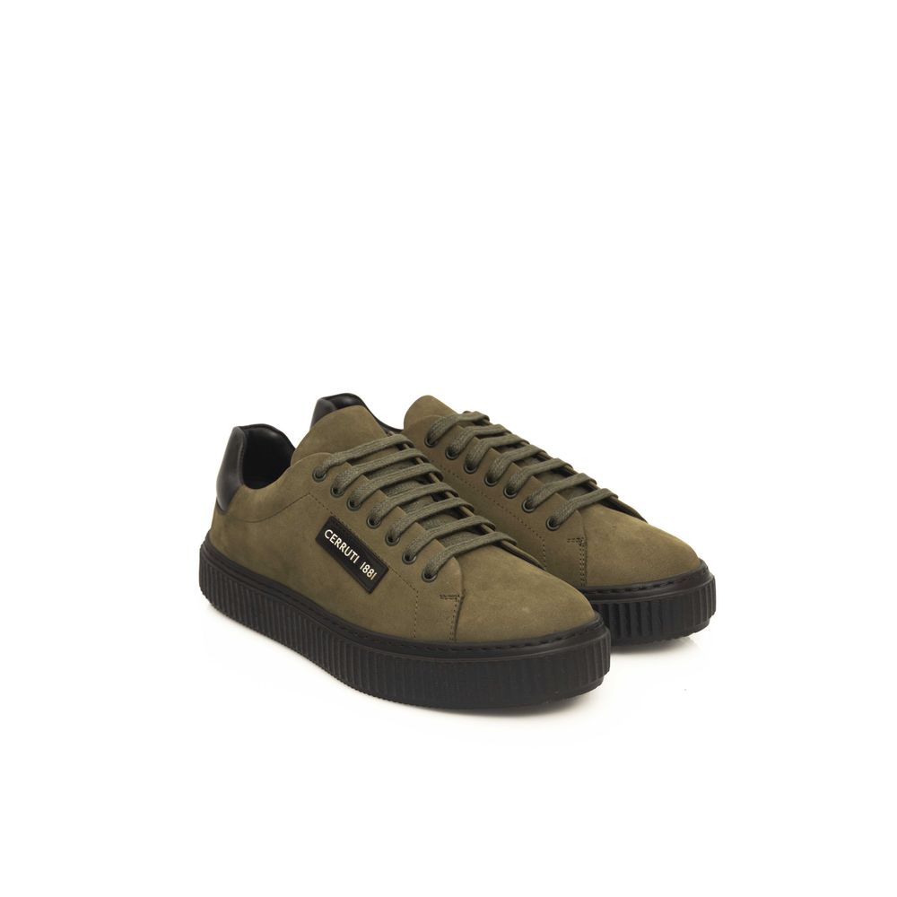 Cerruti 1881 Green Cowhide Men Sneaker $650.00 Cerruti 1881 Luzworld