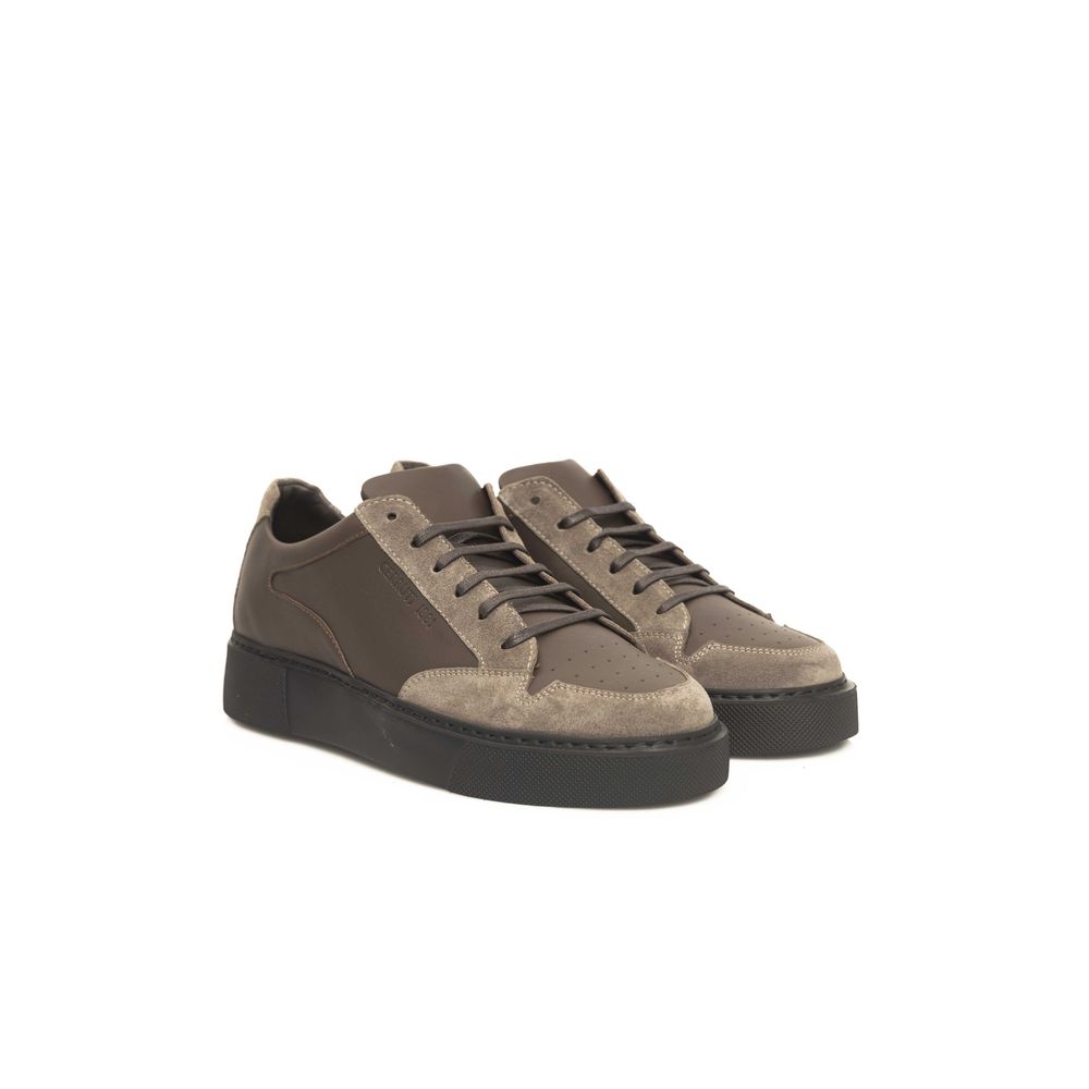 Cerruti 1881 Beige Leather Men Sneaker $744.00 Cerruti 1881 Luzworld