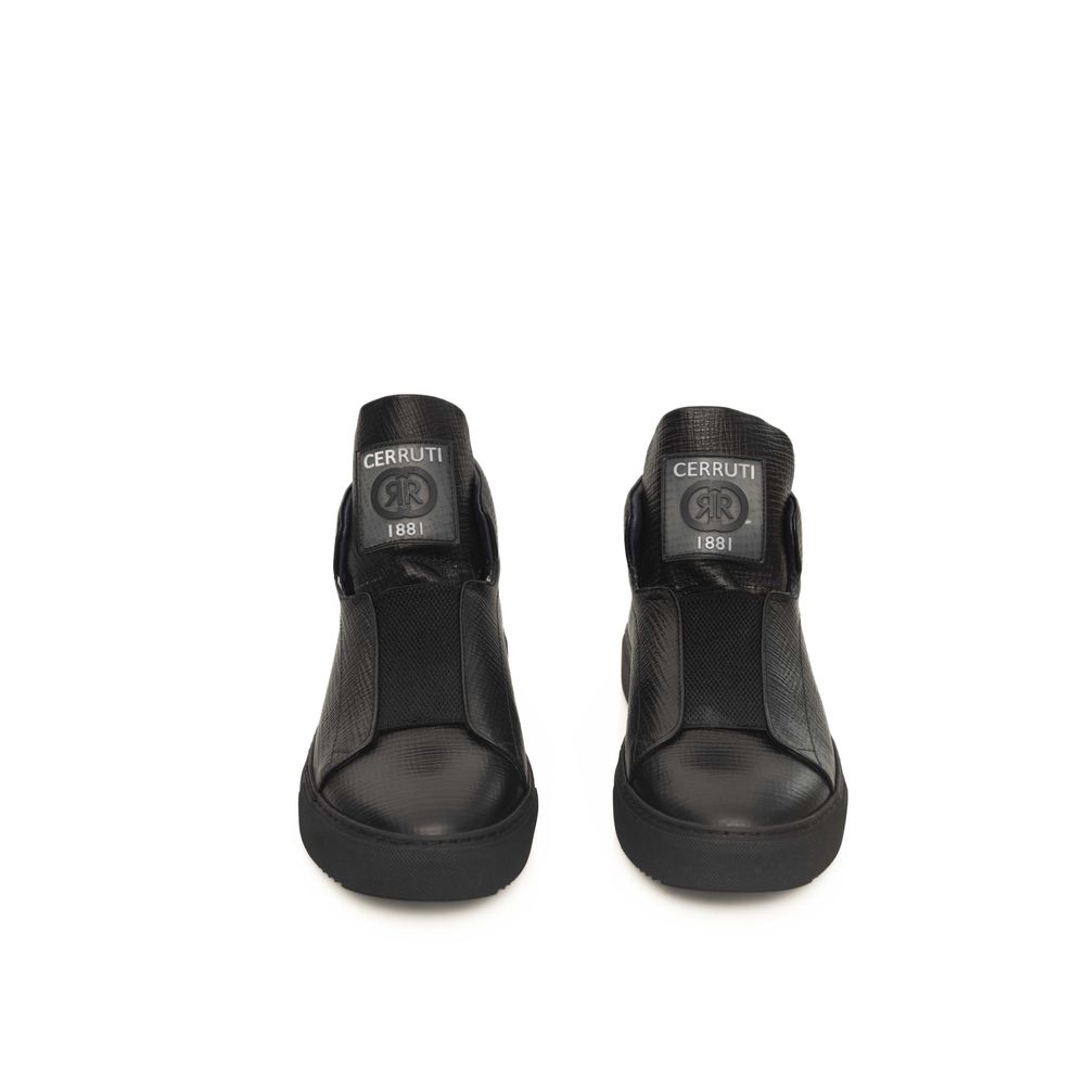 Cerruti 1881 Black Calfskin Men Sneaker $593.00 Cerruti 1881 Luzworld
