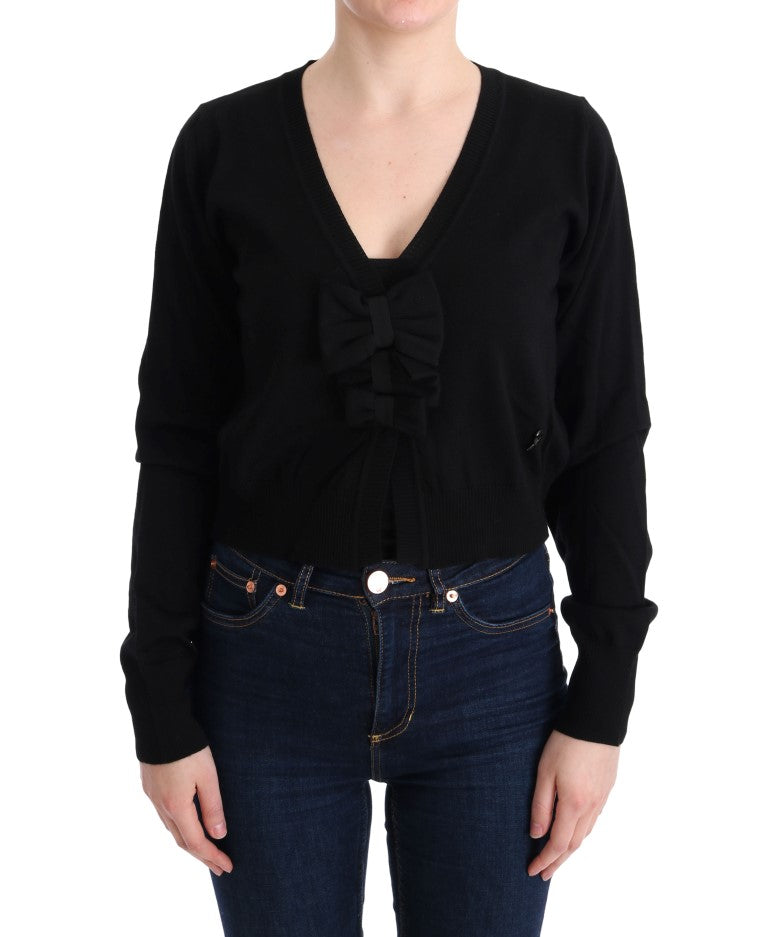 MARGHI LO' Black Wool Blouse Sweater $514.00 MARGHI LO' Luzworld