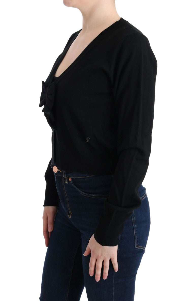 MARGHI LO' Black Wool Blouse Sweater $514.00 MARGHI LO' Luzworld