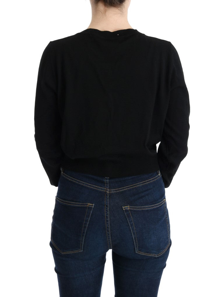 MARGHI LO' Black Wool Blouse Sweater $514.00 MARGHI LO' Luzworld