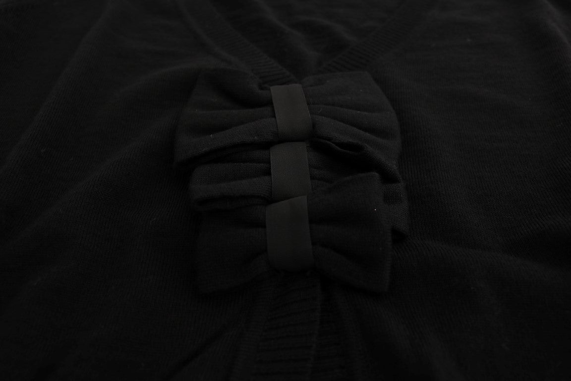 MARGHI LO' Black Wool Blouse Sweater $514.00 MARGHI LO' Luzworld