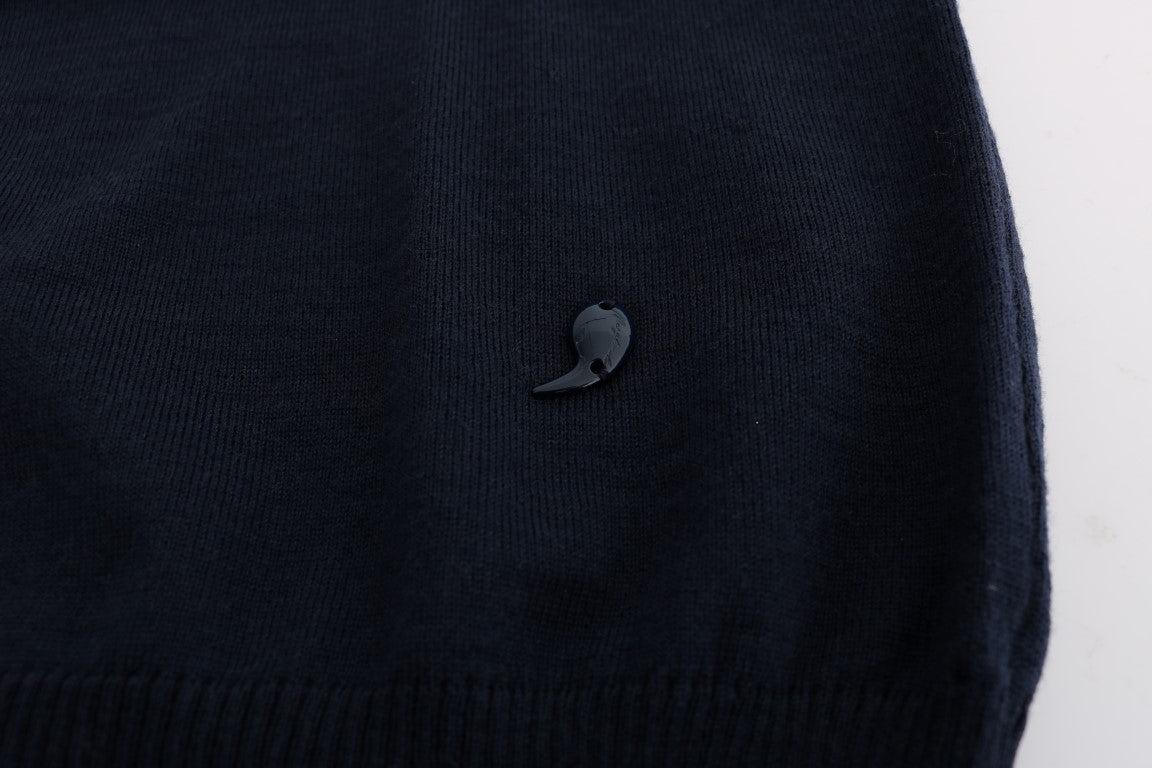 MARGHI LO' Blue Wool Long Sleeve Shift Dress $552.00 MARGHI LO' Luzworld
