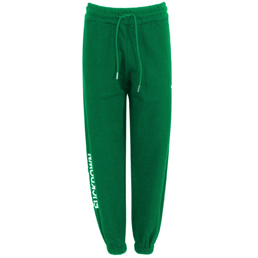 Comme Des Fuckdown Green Cotton Women Sweatpant $194.00 Comme Des Fuckdown Luzworld