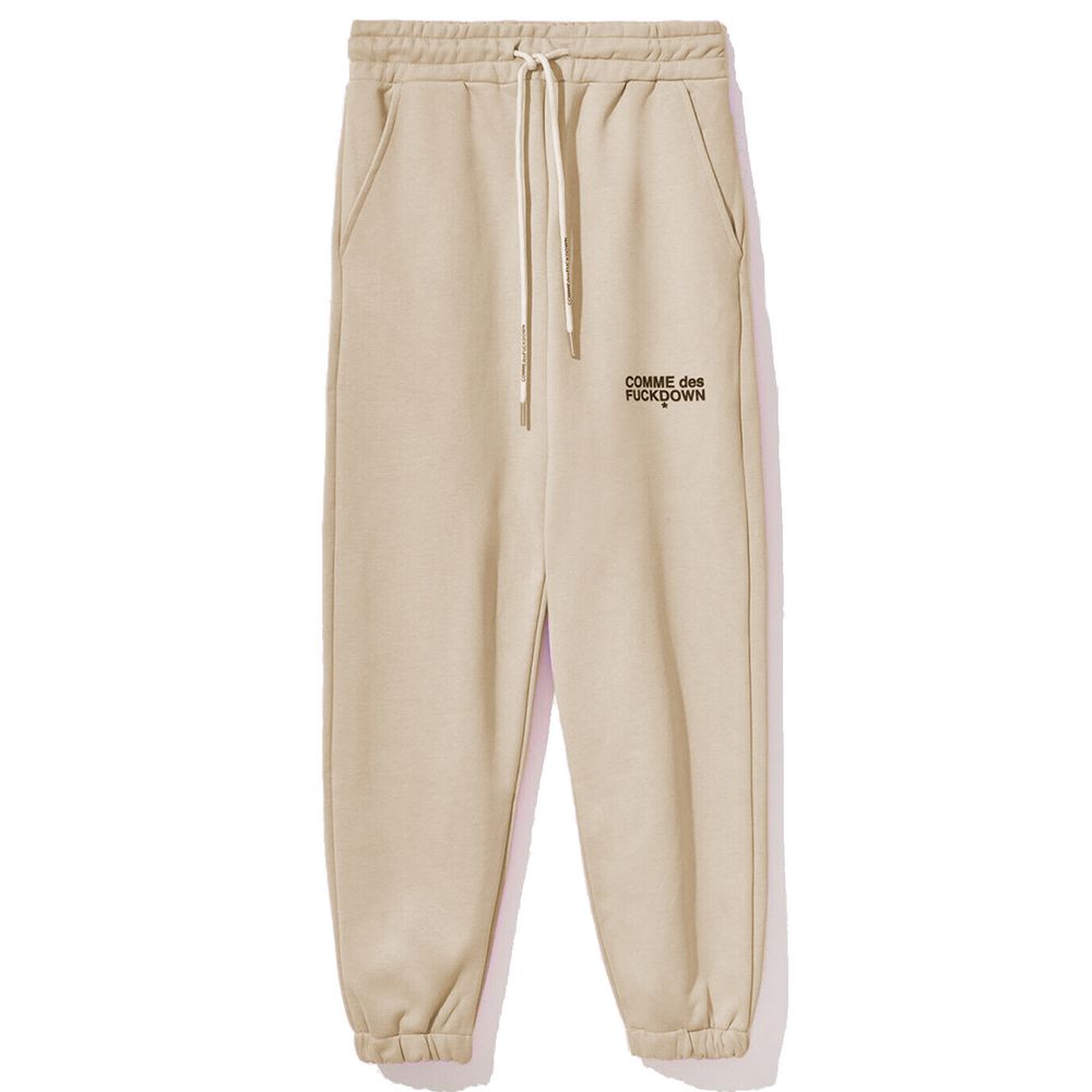 Comme Des Fuckdown Beige Cotton Women Sweatpant $203.00 Comme Des Fuckdown Luzworld