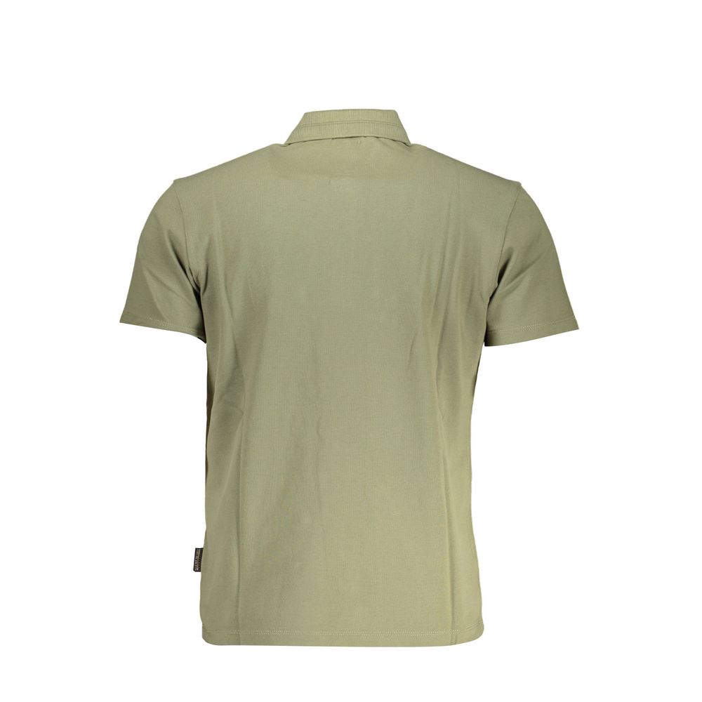 Napapijri Green Cotton Mens Polo Shirt $163.00 Napapijri Luzworld