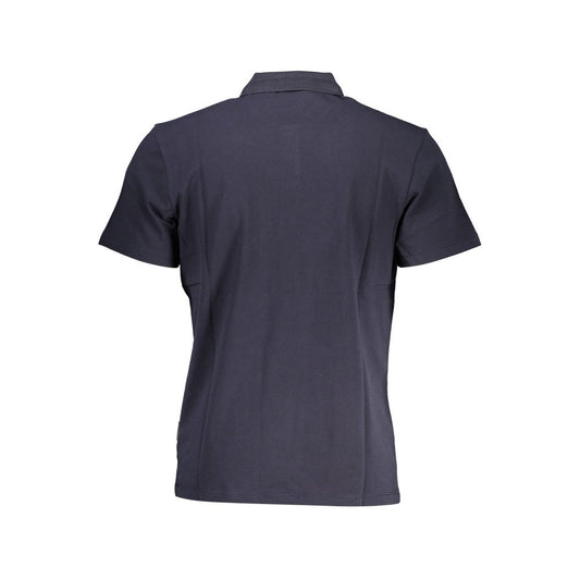 Napapijri Blue Cotton Men Polo $163.00 Napapijri Luzworld