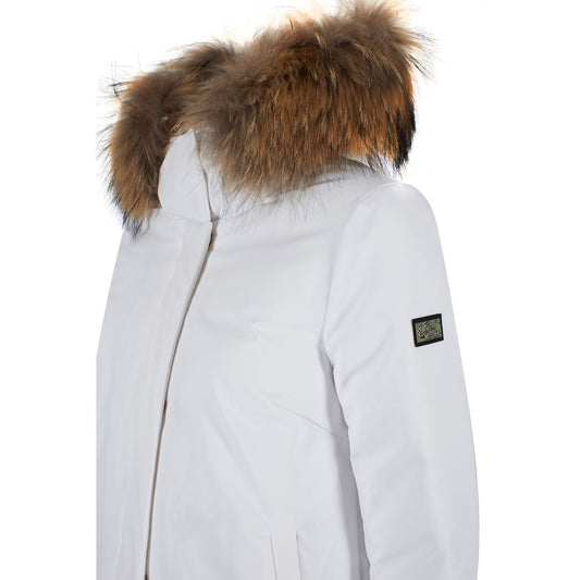 Yes Zee White Nylon Women Jacket $616.00 Yes Zee Luzworld