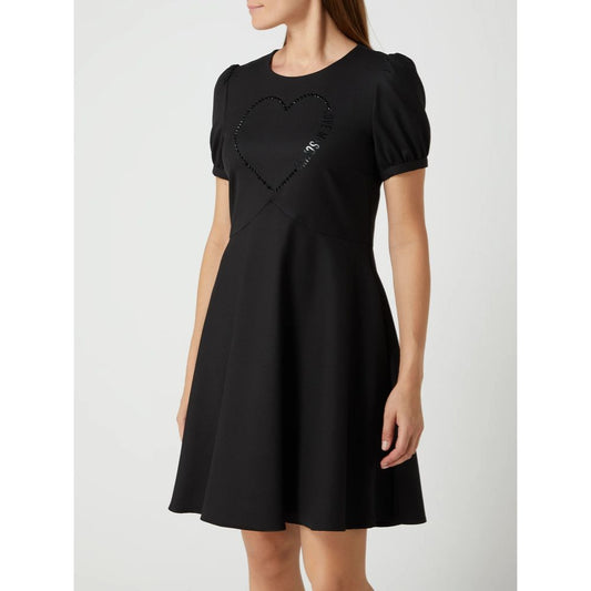Love Moschino Black Polyester Women Dress $672.00 Love Moschino Luzworld