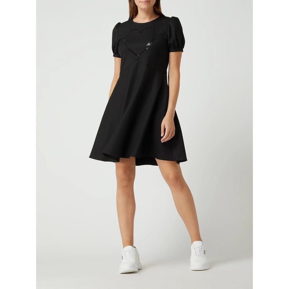 Love Moschino Black Polyester Women Dress $672.00 Love Moschino Luzworld