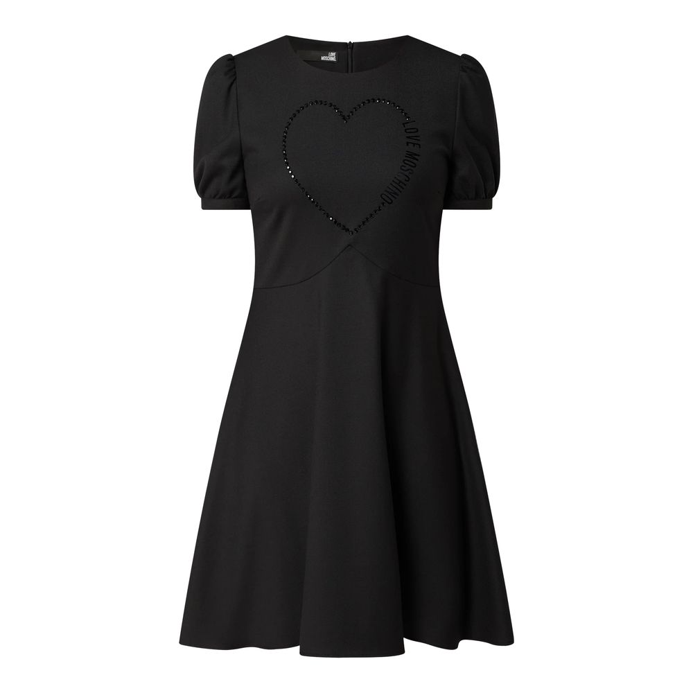 Love Moschino Black Polyester Women Dress $672.00 Love Moschino Luzworld