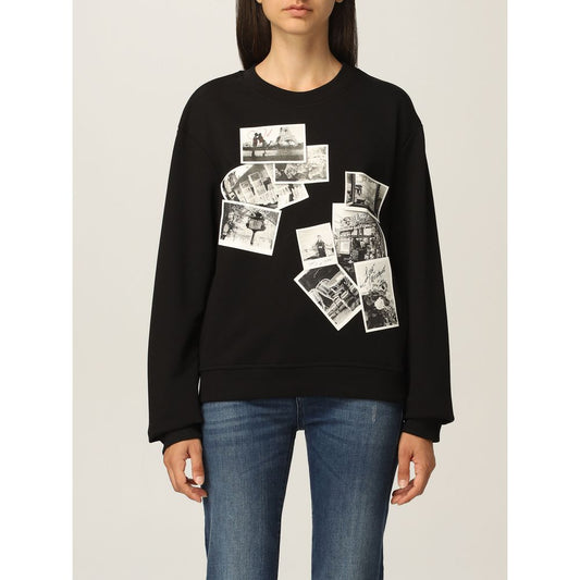 Love Moschino Black Cotton Women Sweater $257.00 Love Moschino Luzworld