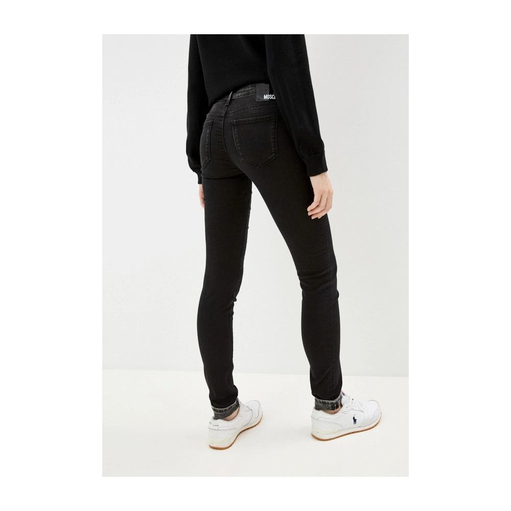 Love Moschino Black Cotton Women Jeans $319.00 Love Moschino Luzworld