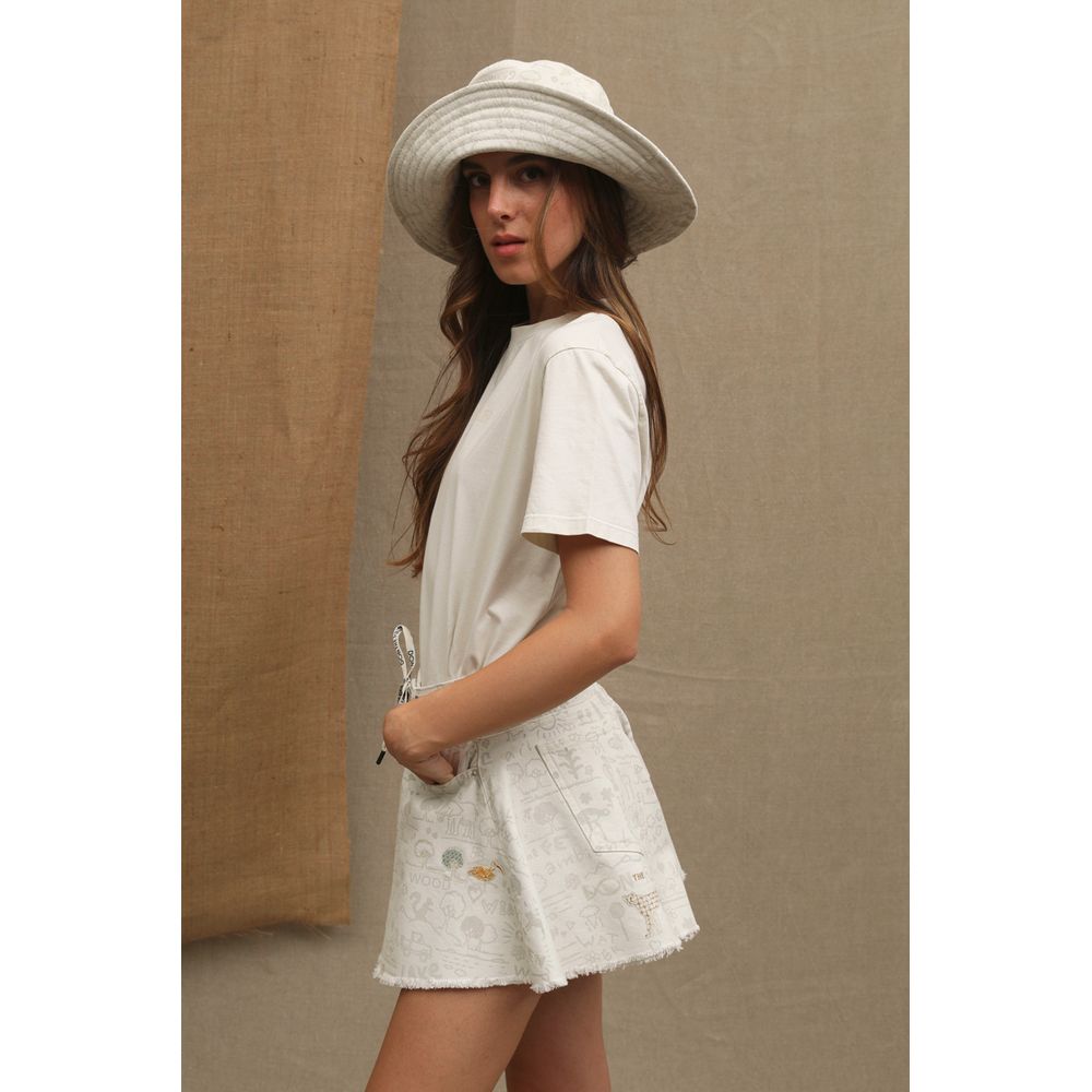 Don The Fuller "White Cotton Women T-Shirt" $251.00 Don The Fuller Luzworld
