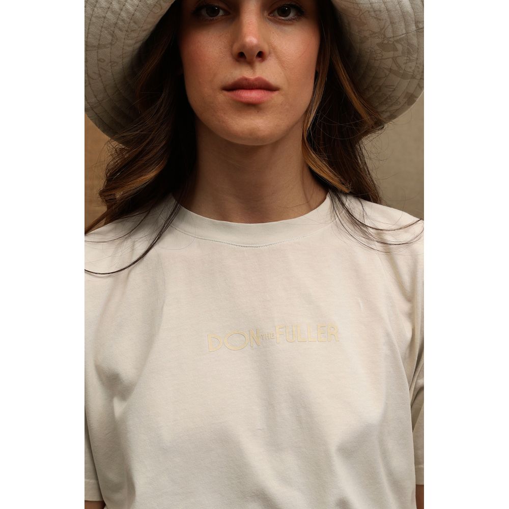 Don The Fuller "White Cotton Women T-Shirt" $251.00 Don The Fuller Luzworld