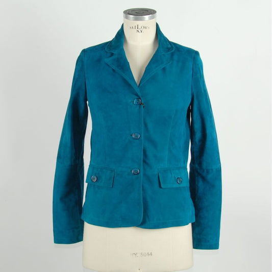Emilio Romanelli Green Leather Women Jacket $826.00 Emilio Romanelli Luzworld