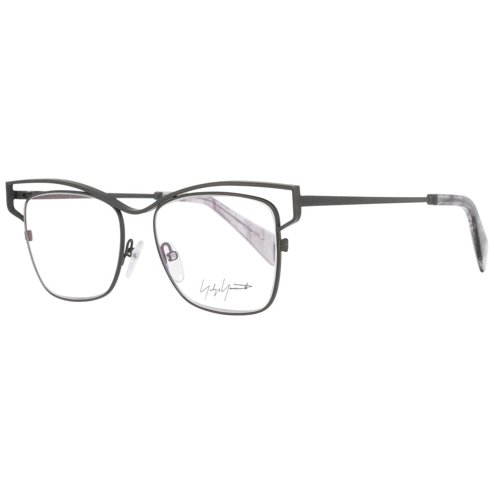 Yohji Yamamoto Gray Women Glasses Frame $828.00 Yohji Yamamoto Luzworld