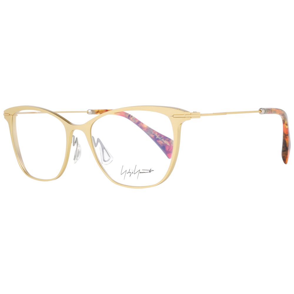 Yohji Yamamoto Gold Women Glasses Frame $841.00 Yohji Yamamoto Luzworld
