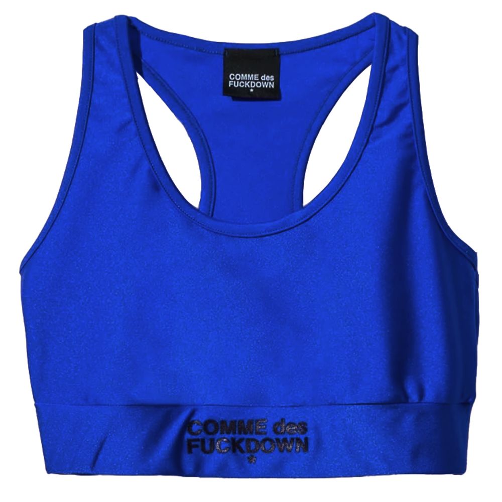 Comme Des Fuckdown Blue Nylon Women Top $127.00 Comme Des Fuckdown Luzworld