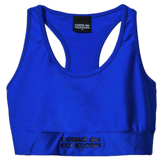 Comme Des Fuckdown Blue Nylon Women Top $127.00 Comme Des Fuckdown Luzworld