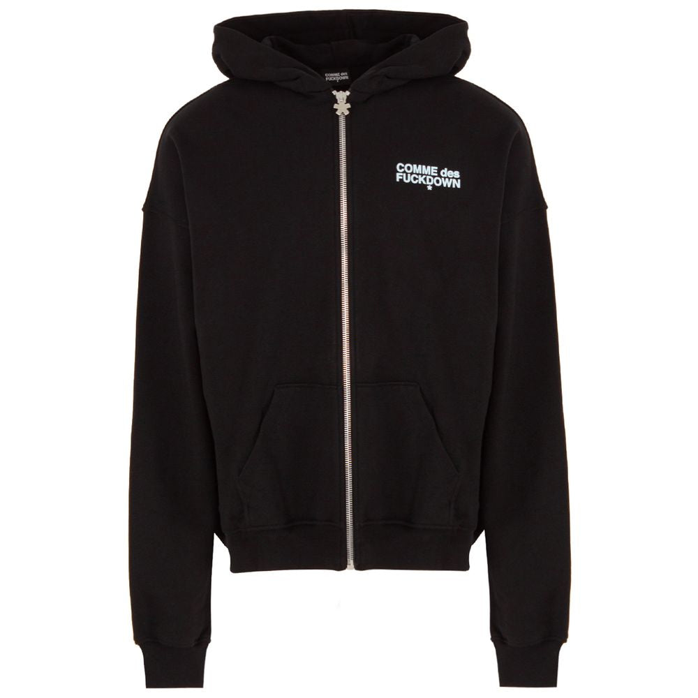Comme Des Fuckdown Black Cotton Men's Hooded Sweatshirt $238.00 Comme Des Fuckdown Luzworld
