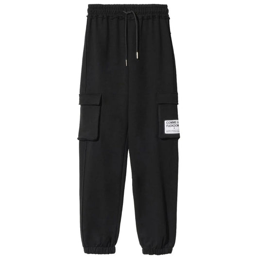 Comme Des Fuckdown Black Cotton Women Pant $242.00 Comme Des Fuckdown Luzworld