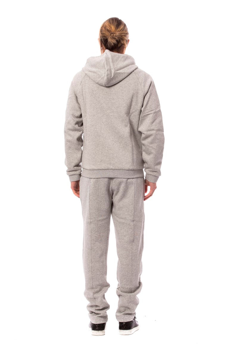 Billionaire Italian Couture Gray Cotton Hooded Sweatsuit $2027.00 Billionaire Italian Couture Luzworld