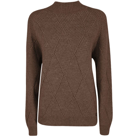 Yes Zee Brown Acrylic Women Sweater $170.00 Yes Zee Luzworld