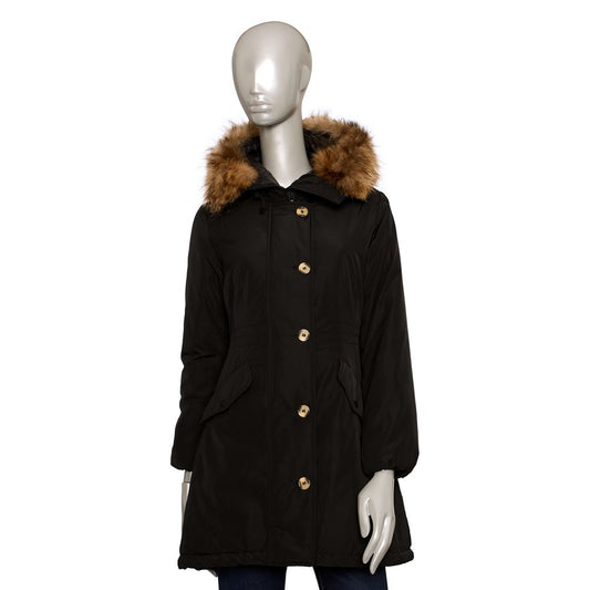 Baldinini Trend Black Polyester Women Jacket $696.00 Baldinini Trend Luzworld