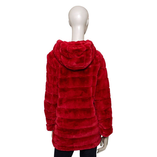 Baldinini Trend Red Polyester Women's Jacket $646.00 Baldinini Trend Luzworld