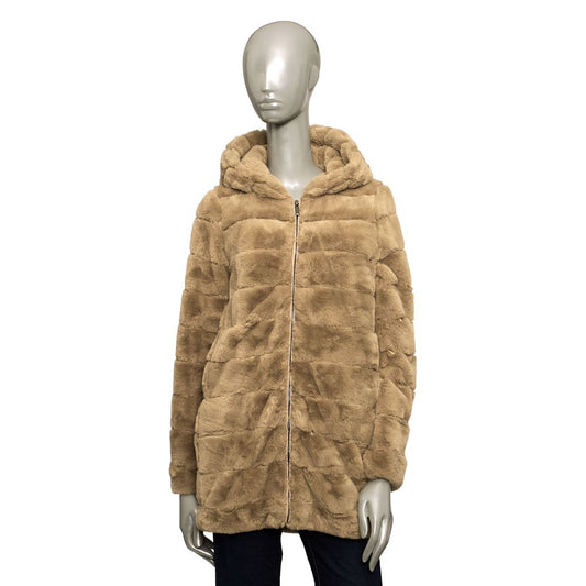 Baldinini Trend Beige Polyester Women Jacket $646.00 Baldinini Trend Luzworld